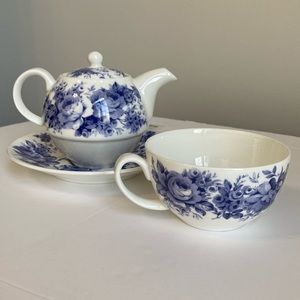 Royal Kirkham Tea for One Teapot, Cup and Saucer Set